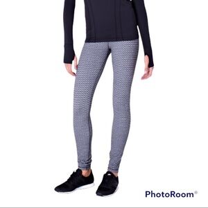 Ivivva Lululemon Gray & Black Rhythm Tights